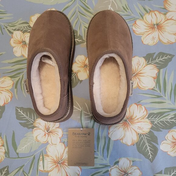 Bearpaw Martis Caroline Platform Slippers Hickory 9 - Picture 3 of 11